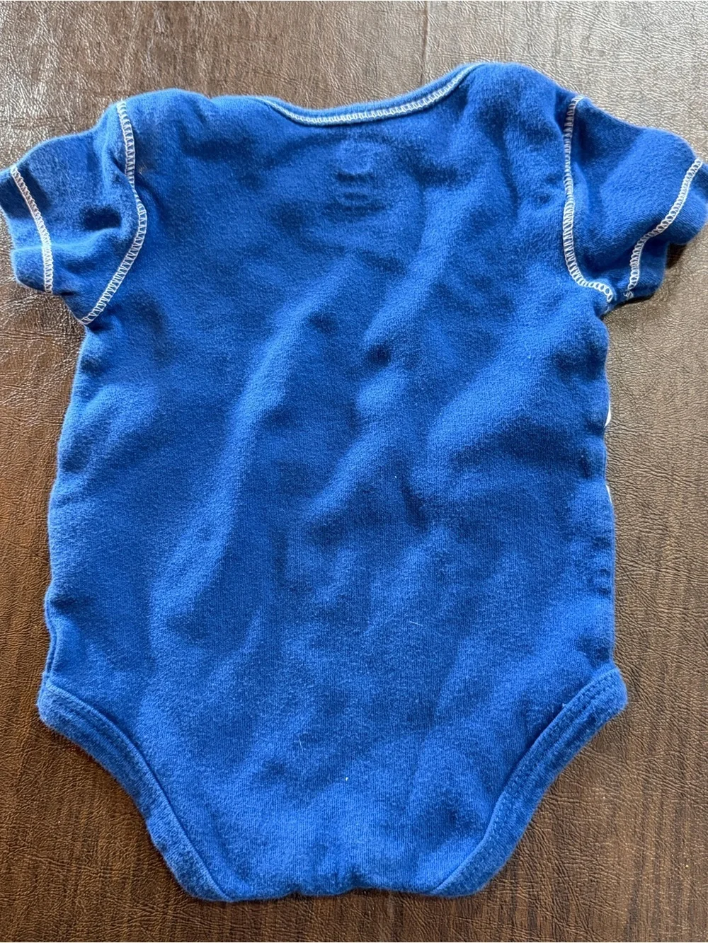 Team Apparel NFL Indianapolis Colts Blue Shortsleeved Football Onsie Sz 6-9M